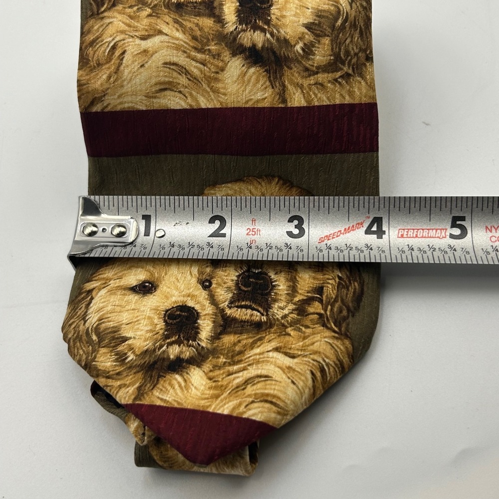 VTG Greenwich Workshop Golden Retriever Tie Good As Gold Dog Puppies Kitsch 1998 - Picture 4 of 4